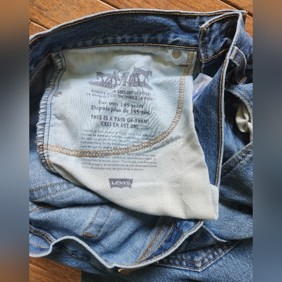 Levi's 505 Men's Jeans 34/34 Made in Mexico Red Tab - Picture 7 of 10